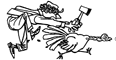 Catch bird cartoon